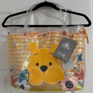 NWT Disney Winnie the Pooh Clear Tote/Beach Bag
